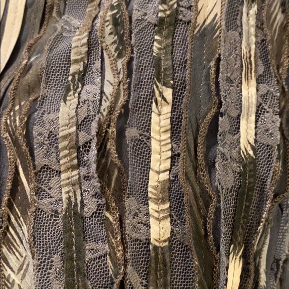 Obstinee By IKA Gray Ribbons & Lace Jacket NWOT - Picture 9 of 10